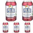 Polar Seltzer Water, Black Cherry, 12 fl oz (Pack of 24)