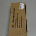 4 Pack Christmas Window Candle Lamp, Ultra Bright LED Window Candles with 3V C26 Clear Torpedo Tip Bulbs, Battery Operated, Metal Base, White Candlestick with Suction Cup (Gold)