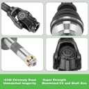 CV Axle Front Left/Right for Polaris 1995-2009: Sportsman 335 400 500, Scrambler 400 500, Magnum 325 425, Xplorer 250 300 400L 500, Big Boss 500, Xpedition 325 & 425, Replace for 2200960