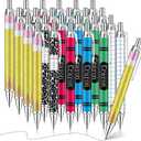 Motipuns 24 Pcs Teachers Pens Bulk Teacher Appreciation Gifts Cute Ballpoint Pens Best Teaching Thank You Gifts for Woman Nurse Coworker Staff Office Writing Stationery Graduation Supply