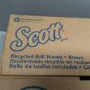 Scott Professional Universal 100% Recycled Fiber Hard Roll Paper Towels, Bulk (56758), Hardwound 1.5" Core, Absorbency Pockets, Compressed, Brown (6 Rolls at 800' Each, 4,800'/Case)