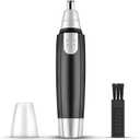 Electric Ear and Nose Hair Trimmer, Portable Painless Nose Hair Shaver for Men and Women, Battery-Operated Nose Hair Remover