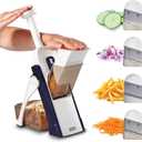 DASH Safe Slice Mandoline for Vegetables, Meal Prep & More with 30+ Presets & Thickness Adjuster, Midnight Navy