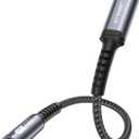 JSAUX Headphone Adapter for iPhone Lightning to 3.5mm Adapter [Apple MFi Certified] Compatible with iPhone 14 Pro Max/14 Plus/13 12 11 Pro Max/SE/XS-Gray