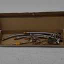 Valve Stem Extensions,2Pcs 7Inch and 2Pcs 12Inch Dual Flexible Stainless Steel Braided Valve Stem Extenders, 6 Pieces 45 90 135 Degree Brass Valve Stem Extender Tire for Most Cars Truck