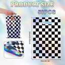 2 x XIHIRCD 50pcs Race Car Party Favor Bags, Holographic Black and White Race Cars Goodie Bags Iridescent Checkered Gift Bags Checkered Candy Treat Bags for Race Car Birthday Party Supplies