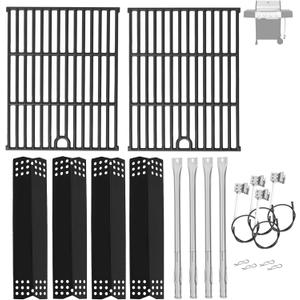 Grill Parts Kit for Expert Grill 4 Burner 720-0789H, Grill Grate, Heat Shield and Burner Kit for Expert Grill Parts XG1136207123002, Expert Grill Replacement Parts 4 Burner XG19-101-002-02
