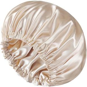 Luyfrsuu Satin Bonnet Double Layer Silk Bonnet for Sleeping Women Hair Care for Natural Curly Pack of 2