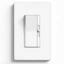 BESTTEN Super Slim Dimmer Light Switch, Quiet Rocker, Single Pole or 3 Way, Max 300W LED/CFL, 600W Incandescent, Screwless Wallplate Included, ETL Listed, White