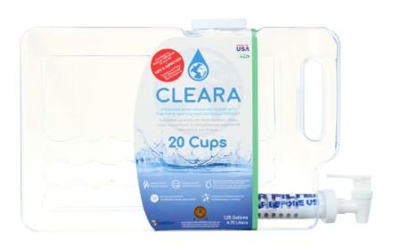 Arrow CLEARA Water Filtration System Dispenser Filters 1.25 Gallons / 20 Cups with Each Fill! + Model # 74550