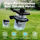 SLOOSH Electric Air Pump for Inflatables, Quick-Fill Inflator Deflator with 3 Nozzles, Portable Air Mattress Pump for Beds, Pool Floats, Swimming Rings,Outdoor Camping Inflatable, AC/DC Adaptors