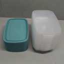 Qinyoung 18 Pcs 33 Oz/ 4 Cups Plastic Food Storage Containers with Lids Portion Box Sets with Cover Stackable Plastic Containers with Lids Microwave Freezer Dishwasher Safe(Blue)