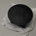 KYHSHJ Standard Outlets Recessed Circular Floor Socket Kit with 2 * 20A Receptacle4.8A*2 USB-A Ports Corrosive Resistant Hardware,Black