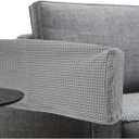 NOLITOY 2Pcs Chair Arm Protectors, Stretch Sofa Armrest Covers Made of Thick Fleece, Elastic Armchair Slipcover for Recliner & Sofa Protection, Anti-Slip Furniture Protector for Home & Office