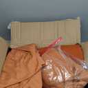 WRENSONGE King Size Comforter Set- 7 Pieces Soft Burnt Orange Bed in a Bag King with Fitted Sheet, Flat Sheet 2 Pillow Shams, and 2 Pillowcases- Warm Bedding Set for All Season