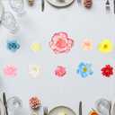 Artificial Flowers Garlands Hanging Flowers Decorations Faux Silk Flora Fake Vines with Hooks for Backdrop Curtain Wall Ceiling Wedding Arch Party Decorations, 6PCS