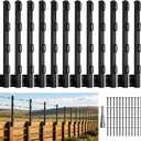 12 Pack 23.5" Fence Post Extender for Outdoor