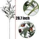 SzJias Olive Branches for Vases Artificial Olive Branches Faux Tree Branches Stems for Vase (3 Branches, 28.7 inch/Each)