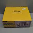 19.5" Knurled Brass Wall Sconces Set of 2, Black Gold Bathroom Vanity Light Fixtures with Water Ripples Glass Tube, Modern Lamp Lighting for Bedroom, Living Room, Hallway, Staircase, Mirror, Kitchen