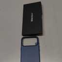 SHIELDON Leather Case for iPhone 17 Pro Max 6.9" 2025, [Camera Button Updated], Compatible with Magsafe, Slim Fit, Wireless Charging Magnetic, Shockproof, Metal Buttons, Camera Bump Frame - Royal Blue