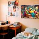 3x5 Feet Funny Single Sided Flags with Quote ''Couch Potato Certified'' - Cool Meme Poster Polyester for Bedroom - Banners for Mans with Four Brass Grommets - Cool Dorm Flag Outdoor or Indoor