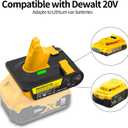 Battery Adapter - Compatible with Dyson V6, V7, V8. Convert a DeWolt Battery to be Used as a Dysn Battery, Suitable for Dysn Vacuum Cleaners in The V6, V7, and V8 Series