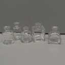 Hedume Set of 10 Small Glass Flower Vases, Clear Glass Bud Vases, Decorative Rustic Floral Vases, Mini Table Floral Vase for Home Decor Centerpieces, Events, Vintage Look