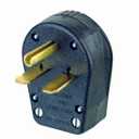 Leviton 931 30/50 Amp, 250 Volt, Plug, Angle, Grounding, Black