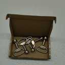RLECS 5pcs Triangle Cabinet Spanner Key Locks for Drawer, Switch Cabinet, Electric Cabinet, Control Cabinet, etc., Silver Tone