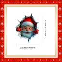 2PC Christmas Santa Claus Wall Sticke