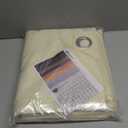 BGment Short 100% Blackout Curtains for Bedroom, Thermal Insulated Energy Efficiency Noise Reducing Grommet Curtains 45 Inch Length with Liner for Small Window 2 Panels Each 52 Inch Wide, Cream