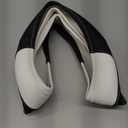 SEG Direct Car Steering Wheel Cover Universal Standard Size 14.5-15 inch, Black and White Microfiber Leather