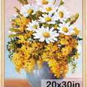 GULETHUN 20x30 Picture Frame, Natural Wood Poster Frame, Home Decor Natural Gallery Frames, Horizontal or Vertical Format, Sturdy, Plexiglass, Large Wall Decor, for Photos, Artworks, Posters