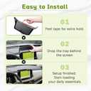 HGWEI Dash Storage Tray Compatible with 2021-2023 Nissan Rogue SL/Platinum Interior Accessories Center Console Dashboard Organizer Mount Holder Storage Tray Behind Screen (ONLY for 9 Inch), Black