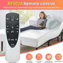 RF358A Remote Control Replacement for Tempurpedic Ergo or Ergo Extend Adjustable Bed Base JDLK.33.01.18 RF358A JLDK.33.01 36, Compatible with RF502A