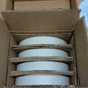 AmorArc Stoneware Dinnerware Sets with Pasta Bowl Set, Reactive Ceramic Plates and Bowls Set, Highly Chip and Crack Resistant | Dishwasher & Microwave Safe | Round Dishes Set Service for 4 (16pc) (Stoneware Matte White)