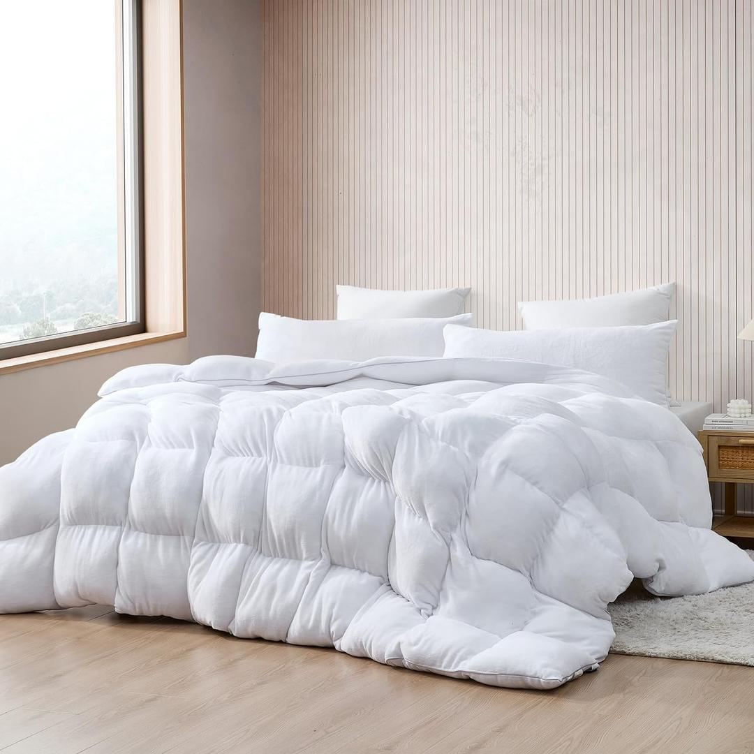 Byourbed Boi He Thick - Coma Inducer Oversized King Comforter Set - White