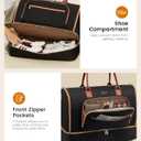 LOVEVOOK Convertible Travel Duffle Bag for Women Men, Garment Bag for Travel, Quilted Overnight Weekender Carry On Duffel Bags for Airplane, Suit Bags for Trip, Business