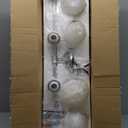 Moen YB2264CH Brantford 4-Light Dual-Mount Bathroom Vanity Fixture with Frosted Glass, Chrome