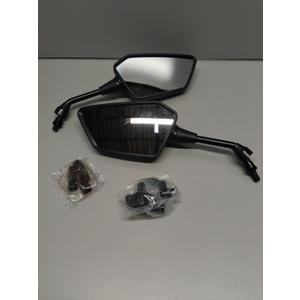 ATV Mirror, Side Rearview Mirrors for Bike Motorcycle ATV Scooter Cruiser with 8mm 10mm Bolt, 7/8" Handle Bar Mount Clamp Compatible with Suzuki Yamaha Honda Kawasaki Victory and More