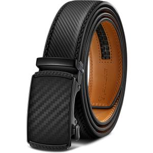 BULLIANT Men's Belt,Slide Ratchet Belt Adjsutable For Men Suit Casual Jeans Gift Boxed,Trim To Fit (Black231)