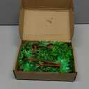 Janinka 24 Pcs Mini Toy Jungle Trees Plastic Model Coconut Trees Figurines with Base Cake Decoration Rainforest Diorama Supplies Scenery Architecture for Craft, Building, Scenery Landscape, 4 Styles