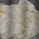 4pcs Polyester 120" Round Tablecloth Ivory - Seamless Wrinkle-Resistant Table Cover 