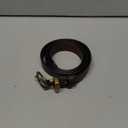 Womens Belts for Jeans Genuine Leather Belt Vintage Solid Brass Circle buckle Gift Box Packaging (XL|Fits Waist 40-42, Dark Brown)