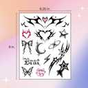 Cute Y2K Temporary Tattoos | Realistic Waterproof Fake Tats | Festival, Bachelorette, Halloween, Birthday Favors, Accessories
