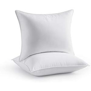 Seward Park Bed Pillow Standard Size Shams Insert 20 x 26 inch, Down Alternative Cooling Pillows for Stomach, Side or Back Sleeper