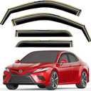 in-Channel Window Rain Guards Fit for Toyota Camry 2018 2019 2020 2021 2022 2023 2024 Extra Durable Window Visors Window Deflectors Vent Visors Vent Shades Car Accessories-4 pcs 2-Q14