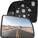 Passenger Right Side Mirror Replacement for Toyota Sequoia 2008-2017, for Tundra 2007 2008 2009 2010 2011 2012 2013 2014 2015 2016 2017 2018 2019 2020 Rear view Mirrors Glass with Heated