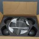 Dinnerware Sets, Stoneware Plates and Bowls Sets, Farmhouse 12 Piece Dish Set for 4, Ceramic Plates Set for Kitchen, Scratch Resistant, Dishwasher & Microwave Safe, Matte Black