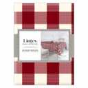 FARMHOUSE CHECK VINYL TABLECLOTH 52X70